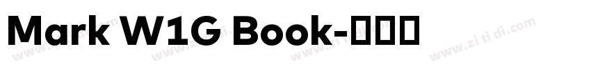 Mark W1G Book字体转换